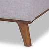 Baxton Studio Erlend Mid-Century Beige Upholstered King Size Platform Bed 156-9103